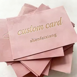 Tarjetas de Visita de Lujo con Sobre Dorado de Terciopelo, Papel Artístico de Alta Gama Personalizado con Grabado y Dorado, Invitaciones de Boda con Sobres - Product Image 3