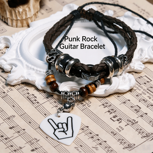 Lot de bracelets plectres de <span class=keywords><strong>guitare</strong></span> en gros <span class=keywords><strong>pour</strong></span> festivals de musique, cadeaux promotionnels personnalisés, accessoires de merchandising de groupe en vrac, cordon réglable - Product Image 1