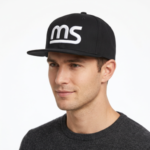 Casquettes Snapback personnalisées avec logo brodé à la main, casquettes de baseball à visière plate en coton pur, unisexes et sportives - Product Image 4