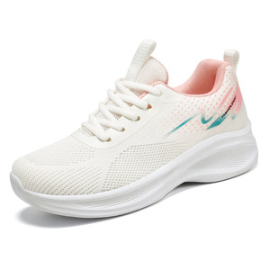 <span class=keywords><strong>Scarpe</strong></span> da Corsa Traspiranti in Mesh per Donna, Sneakers Sportive Leggere Bianche e Rosa - Product Image 5