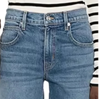 Jeans de mezclilla para mujer, corte recto, lavado personalizado, múltiples opciones de lavado, personalizados para damas