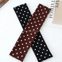 Bandeau de yoga élastique antidérapant réutilisable en flanelle à pois colorés pour le sport et les soins de la peau