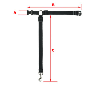 Collar de Seguridad Ajustable de Nailon para Perros y Gatos, Cinturones de Seguridad para Vehículos con Restricción para el Reposacabezas del Automóvil - Product Image 6