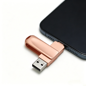 แฟลชไดรฟ์ USB-C แบบ 2-in-1 รุ่นใหม่ Type-C 3.0 วัสดุโลหะผสมสังกะสี ความจุ <span class=keywords><strong>32GB</strong></span> พร้อมสลักโลโก้ฟรี รับประกัน 1 ปี บรรจุกล่อง สำหรับ <span class=keywords><strong>iPhone</strong></span> 15/16 - Product Image 6