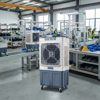 Refroidisseur d'air portable à eau, ventilateur rafraîchisseur d'air pour usage domestique et commercial, refroidisseur d'air à eau ouvert, ventilateur rafraîchisseur d'air industriel électrique