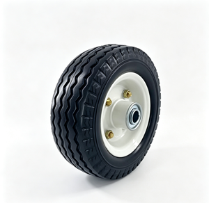 Roue en polyuréthane de 6 pouces, roue PU 6x2 avec jante en acier pour chariot de jardin/brouette/chariot utilitaire de jardin - Product Image 4