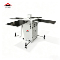 Torre de Paneles Solares Móvil Impermeable, 4 Paneles Solares de 350W, Controlador MPPT de 60A, Batería de 4x150Ah, Galvanizado en Frío para Uso Público