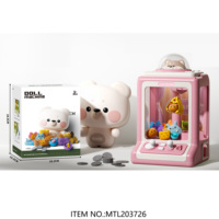 Mini machine à griffes électronique Grue Jeu Jouets Mignon Lapin Poupée Machine Jouet avec Peluche Jouets pour Enfants Cadeaux