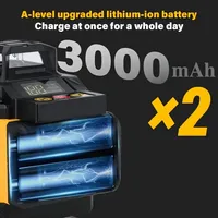 Instrument de niveau laser vert à 16 lignes Kit de nivellement automatique à 360 degrés, équipé d'un trépied de niveau laser de 39 pouces et d'un écran LED