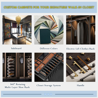 Dressing sur mesure de style européen, armoires sur mesure pour toute la maison, personnalisation de villa, meubles américains en bois massif, chambre à coucher, écologique