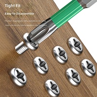 Lot de 10 embouts de tournevis magnétiques en acier S2, 50 mm, hexagonaux, Phillips, pour perceuse à percussion