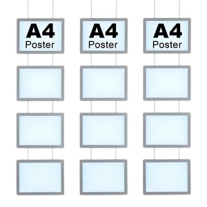 2025 Hot Sell Low Price Hanging Led Slim Acrylic Crystal <b>Light</b> Box Waterproof Customized Color for Real Estate <b>Window</b> Display - Product Image 2