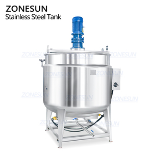 ZONESUN ZS-MB2000LH Tanque de Calentamiento y Mezcla de Pasta Industrial Personalizado de Doble Capa de Acero Inoxidable con Calefacción - Product Image 6