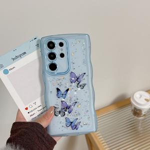 Diseño de mariposa brillante, accesorios resistentes a los arañazos, funda para teléfono móvil para S25 Ultra S24 S23 S22 S21 Plus S24 - Product Image 4