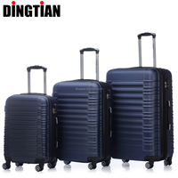 Valise rigide en ABS et polyester 20/24/28 pouces, légère, étanche, avec serrure à combinaison, roulettes silencieuses universelles 4 roues, pour affaires