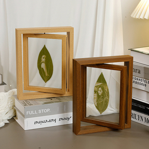 Xoay kính lá Laser khắc bằng gỗ Album ảnh khung hình ảnh khung ảnh cho lá - Product Image 2