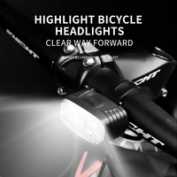 Lampu Sepeda Gunung Merah Putih Berkualitas Tinggi Red Beat, Tahan Hujan, Dapat Diisi Ulang, Lampu LED