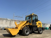Mini Wheel Loader ZL-910 dengan Kabin, Kapasitas 600kg, Bucket 0.6m³, Mesin Diesel 18.5kw, 4WD, Compact Front End Loader untuk Konstruksi Pertanian