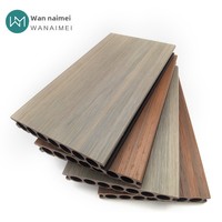 Revêtement de sol extérieur écologique Revêtement de sol composite anti-corrosion en bois-plastique pour espaces de balcon Parquet co-extrudé étanche en PE