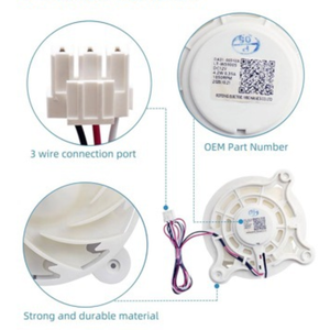 Moteur de ventilateur d'évaporateur de réfrigérateur DA31-00342A DA31-00287B pour <span class=keywords><strong>Samsung</strong></span> RS27T5200SG - Product Image 2