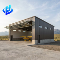 Bâtiment en structure d'acier préfabriqué résistant aux intempéries, hangar aéronautique à grande portée et haute résistance, fabricant de bâtiments aéronautiques