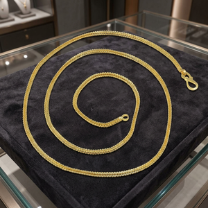 Cadenas de Oro Micronizado de 14K, 18K, 24K al por Mayor, Collares de Moda con Cuentas, Diseños Modernos de Cadenas de Latón Dorado - Product Image 4