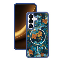 Coques de téléphone magnétiques personnalisées antichoc hybrides avec photo dorée pour Samsung Galaxy S26 S26U S25 FE S24 Plus
