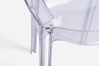 Nouvel espace empilable acrylique Banquet en plastique Transparent vanité chaise plexiglas chaise pour la maison hôtel café