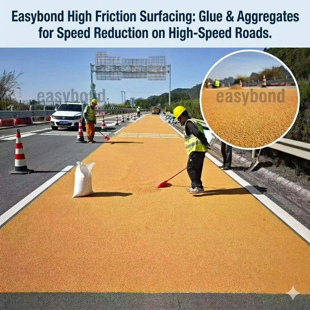 Resin and Aggregates Specifically Formulated for Anti slip Surfacing on Pedestrian Steel Overpasses High Friction Surface