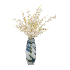 Vaso in vetro con motivo a spirale, vaso decorativo per fiori, per soggiorno, casa, cucina, camera da letto, ufficio - Product Image 3