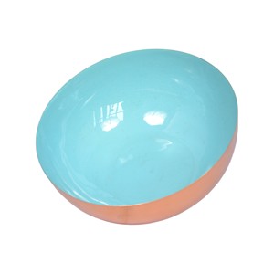 Tazón para servir de Metal azul moderno, mesa de comedor navideña de hierro esmaltado, centro de mesa para sopa, ensalada de frutas u otras cocinas - Product Image 4