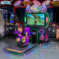 Machine de jeu de course de moto, simulateur de conduite commercial pour centre de divertissement familial et zone de jeux