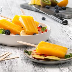 Muestra gratis <span class=keywords><strong>Mini</strong></span> Desechable Biodegradable Palo de paleta de madera natural Impresión personalizada Logotipo Palo de helado - Product Image 5