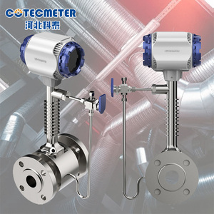 Suhu tinggi hidrogen udara uap padat 8 inci Plug-in flowmeter tipe penyisipan Gas <span class=keywords><strong>Vortex</strong></span> aliran <span class=keywords><strong>Meter</strong></span> - Product Image 2
