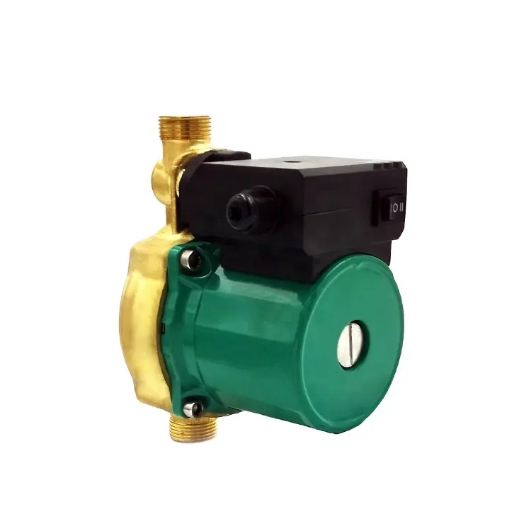Brass pump head boosting mini automatic water heater circulating pump