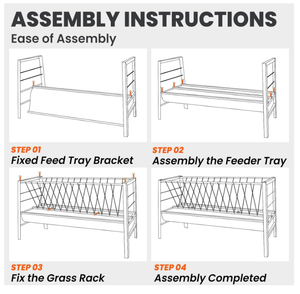 Équipement d'élevage, auge à nourriture pour chèvres de 1 m de long, auge d'alimentation pour moutons - Product Image 5