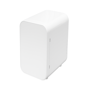 Mini réfrigérateur avec lumière LED 8 canettes Petit réfrigérateur portable <span class=keywords><strong>pour</strong></span> cosmétiques et soins de la peau Réfrigérateur personnel compact AC DC Soins de beauté - Product Image 5