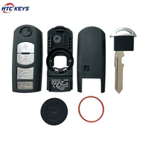 Clés de véhicule de haute qualité en gros d'usine, coque de clé télécommande à 3/4 boutons pour clés de voiture M-azda