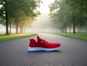 Scarpe da Corsa Unisex 2582H con Tomaia in Rete Rossa, Suola in Gomma e Intersuola in EVA - Product Image 2