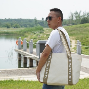 Hot Selling Factory Custom Logo Large Size Printed Eco Recycled Plain Organic Cotton <b>Canvas</b> <b>Tote</b> Bag With Logo - Product Image 4