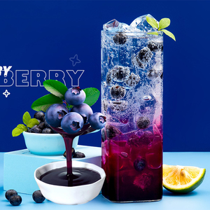High Concentration Blueberry Juice <b>Syrup</b> Mixed Fruit Flavor with Sugar in Bottle for Bubble Tea and <b>Slush</b> Wholesale Puree - Product Image 6