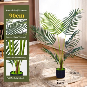 Planta Artificial en Oferta, Bonsái Artificial de 90cm-250cm de Altura y Palmera <span class=keywords><strong>Kentia</strong></span> de Plástico, Palmera Decorativa para Exteriores - Product Image 2