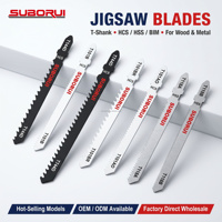SUBORUI HCS T-Shank T144D 100mm 6TPI Hojas de sierra de calar para corte rápido de madera, para carpintería, contrachapado, MDF y muebles