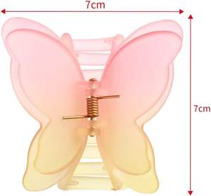 Pinzas de Pelo con Forma de Mariposa de 7 cm, Estilo Coreano, Acabado Mate Premium para Mujeres, Venta al por Mayor - Product Image 6