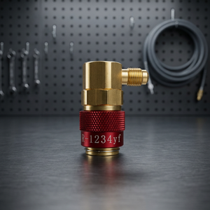 Acoplador Rápido de Latón Gamela R1234yf Modelo 50299NTH-S de Alta Calidad para Sistemas de Aire Acondicionado Automotriz, Lado Alto y Lado Bajo, 90 Grados - Product Image 3