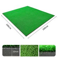 Tapis d'entraînement de golf NBR commercial haut de gamme - Pliable, absorbant les chocs, portable, durable, épaisseur 30 mm, gazon 2 couches pour une pratique toute la journée