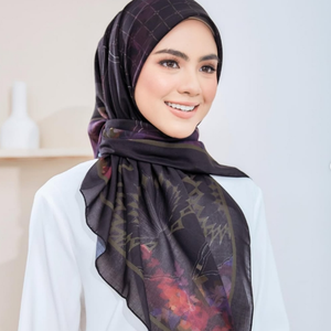 ผ้าโพกหัวผ้าฝ้ายเนื้อนุ่มมีสไตล์พิมพ์ดิจิตอลระบายอากาศได้ฮิญาบยอดนิยมสำหรับมุสลิมหญิงชาวมาเลเซียทุกฤดู - Product Image 2