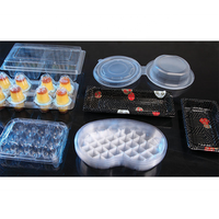 PET Thermoformmachine 4-stations blistermachine voor het thermoformen van plastic deksels, eiertrays, zaaitrays en fruitcontainers