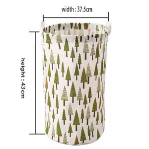 Venta al por mayor plegable de algodón y lino bolsa de lavandería y cestas de lona de gran capacidad cesto plegable organizador de almacenamiento con asa de pierna - Product Image 4