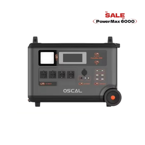 สถานีไฟฟ้าพกพา Oscal 6000 เครื่องกำเนิดพลังงานแสงอาทิตย์ 3600Wh สำหรับสำรองไฟบ้าน ตั้งแคมป์กลางแจ้ง MPPT LiFePO4 คลื่นไซน์บริสุทธิ์ - Product Image 1